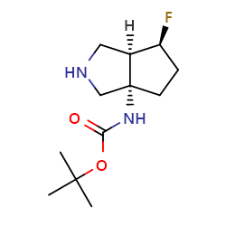 tert-butylN-[(3aS,6S,6aR)-6-fluoro-octahydrocyclopenta[c]pyrrol-3a-yl]carbamateͼƬ