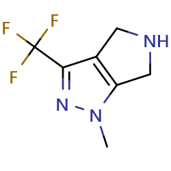 1-methyl-3-(trifluoromethyl)-1H,4H,5H,6H-pyrrolo[3,4-c]pyrazoleͼƬ