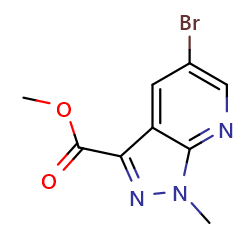 Methyl5-bromo-1-methyl-1H-pyrazolo[3,4-B]pyridine-3-carboxylateͼƬ