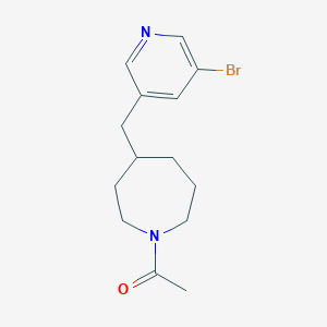 1-[4-(5-Bromo-pyridin-3-ylmethyl)-azepan-1-yl]-ethanoneͼƬ