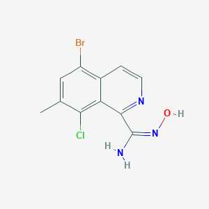 (E)-5-bromo-8-chloro-N'-hydroxy-7-methylisoquinoline-1-carboximidamideͼƬ