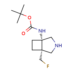 tert-butylN-[(1S,5S)-5-(fluoromethyl)-3-azabicyclo[3,2,0]heptan-1-yl]carbamateͼƬ