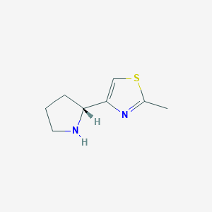 2-methyl-4-[(2R)-pyrrolidin-2-yl]-1,3-thiazoleͼƬ