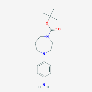 tert-butyl 4-(4-aminophenyl)-1,4-diazepane-1-carboxylateͼƬ