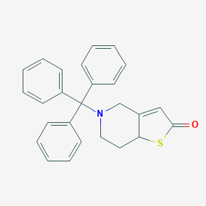 5-trityl-4,6,7,7a-tetrahydrothieno[3,2-c]pyridin-2-one图片