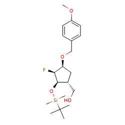 [(1R,2R,3S,4S)-2-[Tert-butyl(dimethyl)silyl]oxy-3-fluoro-4-[(4-methoxyphenyl)methoxy]cyclopentyl]methanolͼƬ