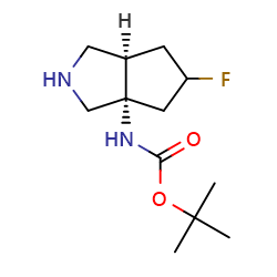 tert-butylN-[(3aS,6aR)-5-fluoro-octahydrocyclopenta[c]pyrrol-3a-yl]carbamateͼƬ