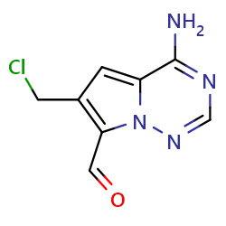 4-amino-6-(chloromethyl)pyrrolo[2,1-f][1,2,4]triazine-7-carbaldehydeͼƬ