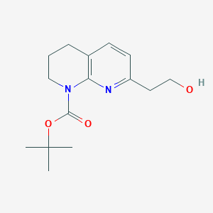 1-Boc-7-(2-Hydroxyethyl)-3,4-Dihydro-1,8-Naphthyridine图片