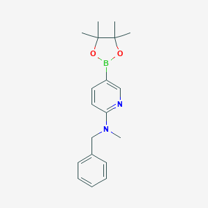 N-benzyl-N-methyl-5-(4,4,5,5-tetramethyl-1,3,2-dioxaborolan-2-yl)pyridin-2-amine图片