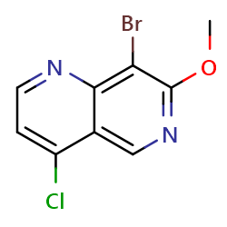 8-Bromo-4-chloro-7-methoxy-1,6-naphthyridineͼƬ