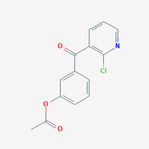 3-(3-Acetoxybenzoyl)-2-chloropyridineͼƬ