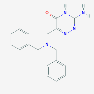 3-amino-6-[(dibenzylamino)methyl]-4H-1,2,4-triazin-5-one图片