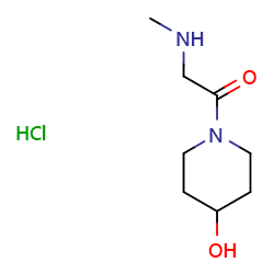 1-(4-hydroxypiperidin-1-yl)-2-(methylamino)ethan-1-onehydrochlorideͼƬ