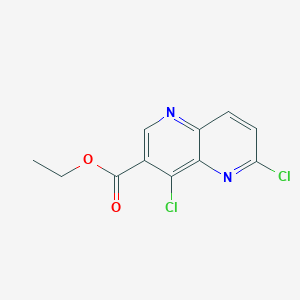 Ethyl4,6-dichloro-1,5-naphthyridine-3-carboxylateͼƬ