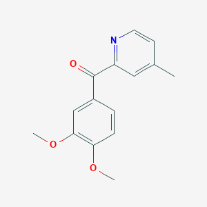 2-(3,4-Dimethoxybenzoyl)-4-methylpyridineͼƬ