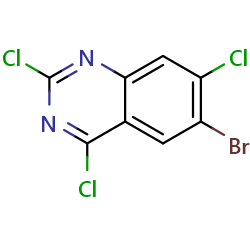 6-bromo-2,4,7-trichloroquinazolineͼƬ