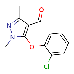 5-(2-chlorophenoxy)-1,3-dimethyl-1H-pyrazole-4-carbaldehyde图片