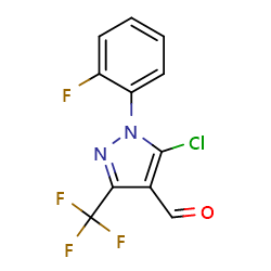 5-chloro-1-(2-fluorophenyl)-3-(trifluoromethyl)-1H-pyrazole-4-carbaldehydeͼƬ