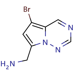 1-{5-bromopyrrolo[2,1-f][1,2,4]triazin-7-yl}methanamineͼƬ