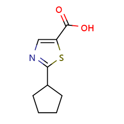 2-cyclopentyl-1,3-thiazole-5-carboxylicacidͼƬ