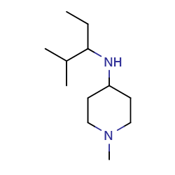 1-methyl-N-(2-methylpentan-3-yl)piperidin-4-amine图片