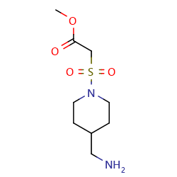 methyl2-{[4-(aminomethyl)piperidin-1-yl]sulfonyl}acetate图片