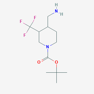 tert-butyl4-(aminomethyl)-3-(trifluoromethyl)piperidine-1-carboxylate图片