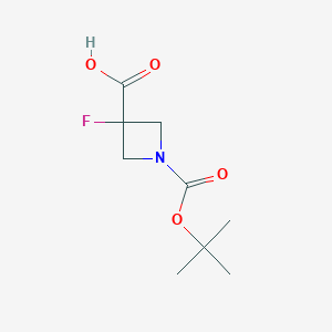 1-(Tert-butoxycarbonyl)-3-fluoroazetidine-3-carboxylicacidͼƬ