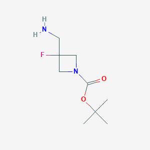 Tert-butyl3-(aminomethyl)-3-fluoroazetidine-1-carboxylateͼƬ