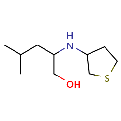 4-methyl-2-[(thiolan-3-yl)amino]pentan-1-olͼƬ