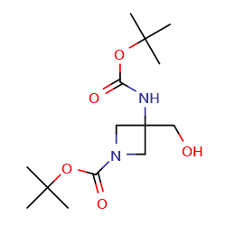 1-Boc-3-(boc-amino)azetidine-3-methanol图片