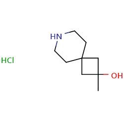 2-Methyl-7-azaspiro[3,5]nonan-2-olhydrochlorideͼƬ