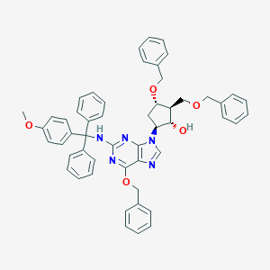 5-[2-[[(4-Methoxyphenyl)diphenylmethyl]amino]-6-(phenylmethoxy)-9H-purin-9-yl]-3-(phenylmethoxy)-2-[(phenylmethoxy)methyl]cyclopentanolͼƬ