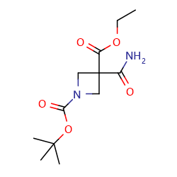 1-Tert-butyl3-ethyl3-carbamoylazetidine-1,3-dicarboxylateͼƬ