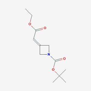 Tert-Butyl3-(2-ethoxy-2-oxoethylidene)azetidine-1-carboxylateͼƬ