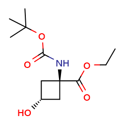 Ethyl1-{[(tert-butoxy)carbonyl]amino}-3-hydroxycyclobutane-1-carboxylateͼƬ