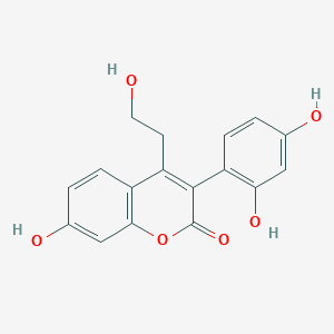 3-(2,4-Dihydroxyphenyl)-7-hydroxy-4-(2-hydroxyethyl)-2H-chromen-2-oneͼƬ