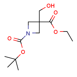 1-Tert-butyl3-ethyl3-(hydroxymethyl)azetidine-1,3-dicarboxylateͼƬ