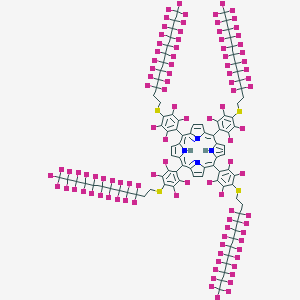 5,10,15,20-Tetrakis[4-(1'H,1'H,2'H,2'H-perfluorododecylthio)-2,3,5,6-tetrafluorophenyl] PorphyrinͼƬ