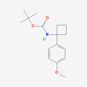 tert-Butyl N-[1-(4-methoxyphenyl)cyclobutyl]carbamateͼƬ