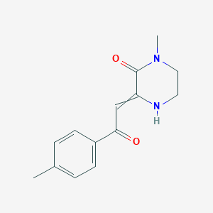 1-methyl-3-[2-(4-methylphenyl)-2-oxoethylidene]piperazin-2-oneͼƬ