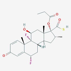 6,9-Difluoro-11-hydroxy-16-methyl-3-oxo-17-(propionyloxy)-androsta-1,4-diene-17-carbothioic AcidͼƬ