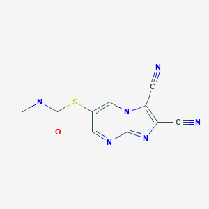 1-({2,3-Dicyanoimidazo[1,2-a]pyrimidin-6-yl}sulfanyl)-N,N-dimethylformamideͼƬ