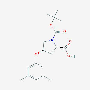 (2S,4S)-1-(tert-Butoxycarbonyl)-4-(3,5-dimethyl-phenoxy)-2-pyrrolidinecarboxylic acidͼƬ