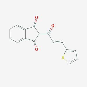 2-[(E)-3-(2-Thienyl)-2-propenoyl]-1H-indene-1,3(2H)-dioneͼƬ