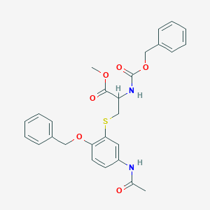 N-Benzyloxycarbonyl-5-(3-acetamido-6-benzyloxypenyl)cysteine Methyl EsterͼƬ