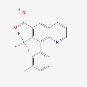 8-(3-methylphenyl)-7-(trifluoromethyl)quinoline-6-carboxylic acidͼƬ