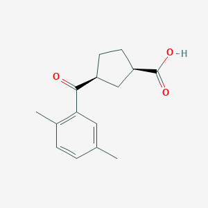 cis-3-(2,5-Dimethylbenzoyl)cyclopentane-1-carboxylic acidͼƬ