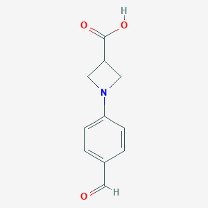 1-(4-Formylphenyl)azetidine-3-carboxylic acidͼƬ